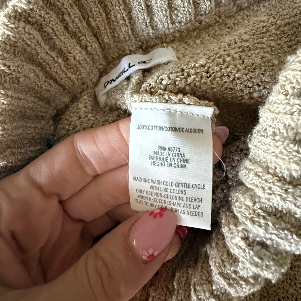 Oneill Cozy Tan Knit Flare Pants - Picture 6 of 9